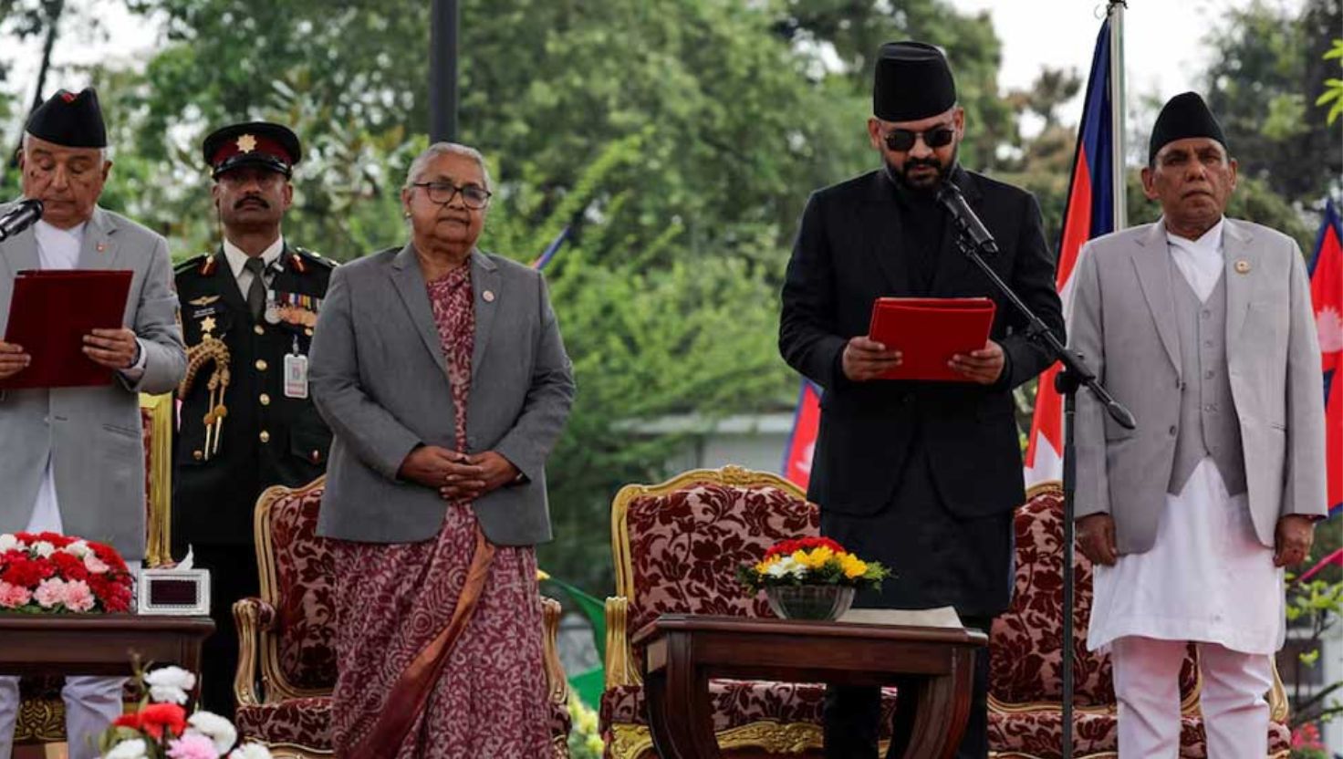নেপালের ৪৭তম প্রধানমন্ত্রী হিসেবে শপথ নিলেন বালেন্দ্র শাহ
