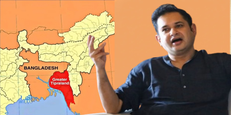 চট্টগ্রাম–কুমিল্লা অন্তর্ভুক্ত করে ত্রিপুরা রাজার ‘গ্রেটার ত্রিপুরা ল্যান্ড’র ম্যাপ প্রকাশ