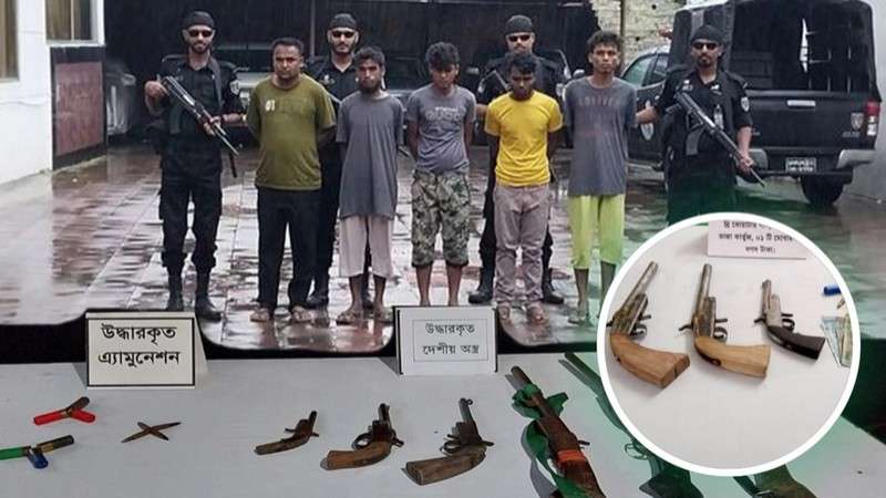 মিয়ানমার থেকে ৭ পথে ঢুকছে অস্ত্র ঢুকছে বাংলাদেশে