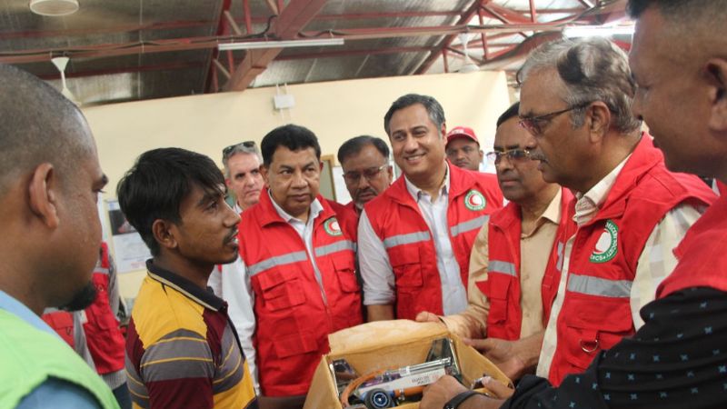 রোহিঙ্গাদের প্রতি চলমান সহায়তা অব্যাহত রাখার ঘোষণা রেড ক্রিসেন্টের