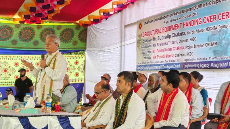 খাদ্যঘাটতি থাকবে না, এমন বাংলাদেশ গড়তে চাই: সুপ্রদীপ চাকমা