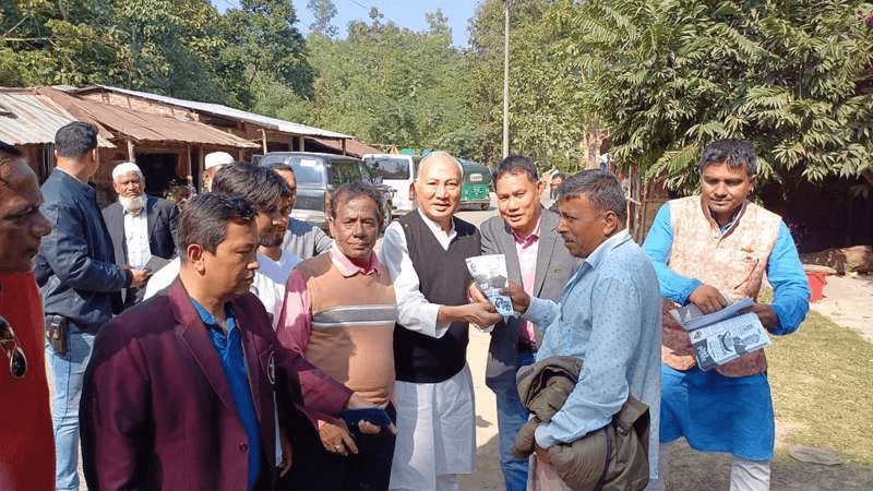 শান্তিচুক্তির মাধ্যমে পাহাড়ে শান্তি এসেছে নির্বাচনী গনসংযোগে দীপংকর