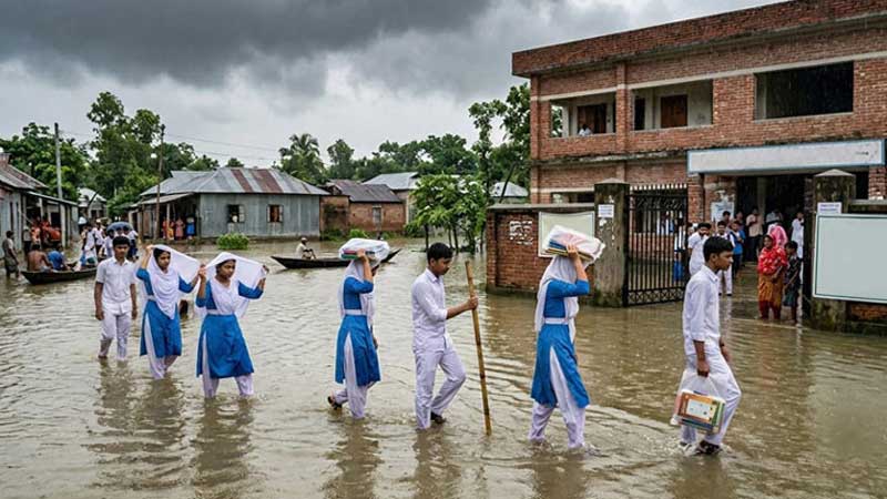 বন্যায় চট্টগ্রাম বোর্ডের সব জেলার এইচএসসি পরীক্ষা ১৬ জুলাই পর্যন্ত স্থগিত