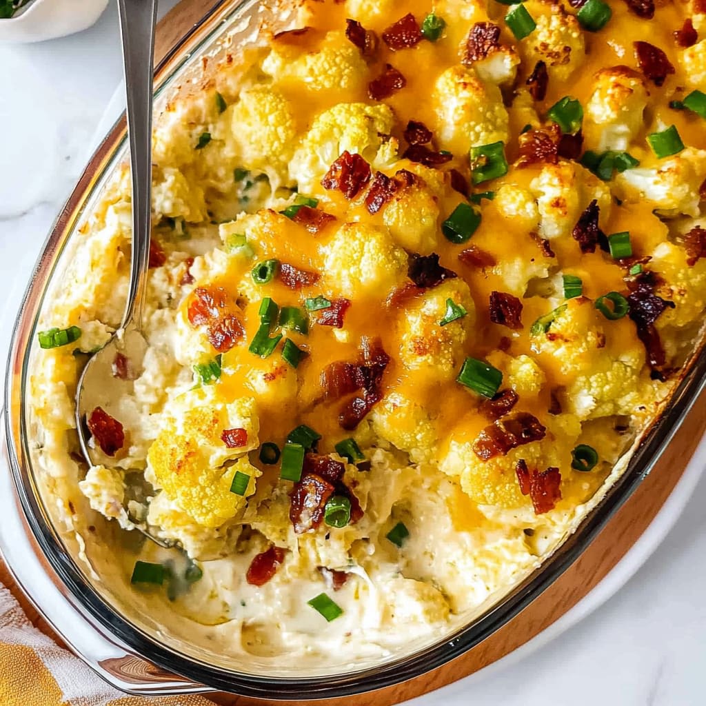 Loaded Cauliflower Casserole: Cheesy and Cozy Delight