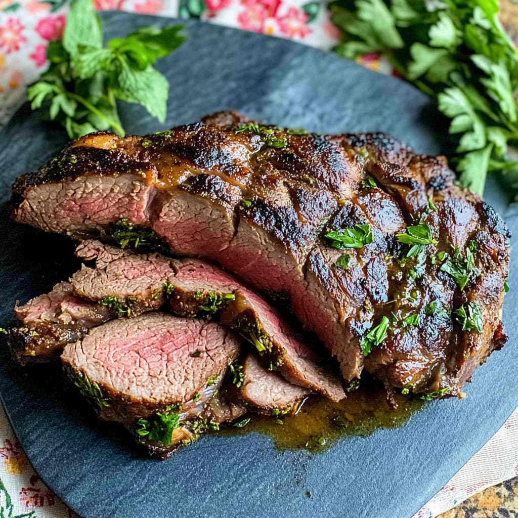 Grilled Butterflied Leg of Lamb with Herb Rub: Savory Del...