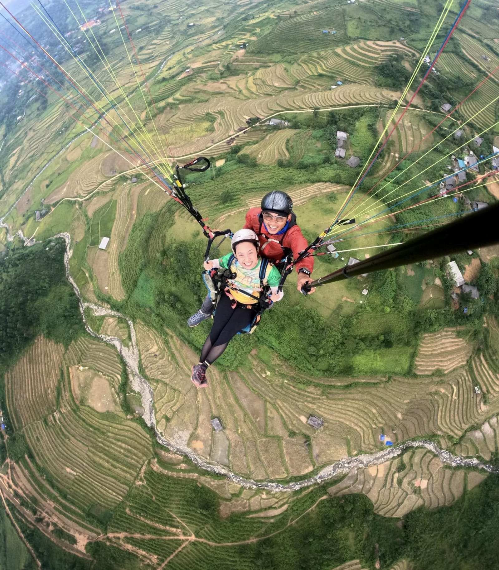 Paragliding in the Ultra Trail MCC event