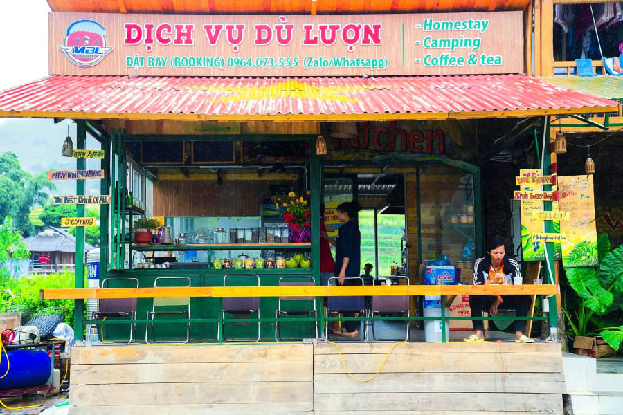 Die Café-Theke am Landeplatz