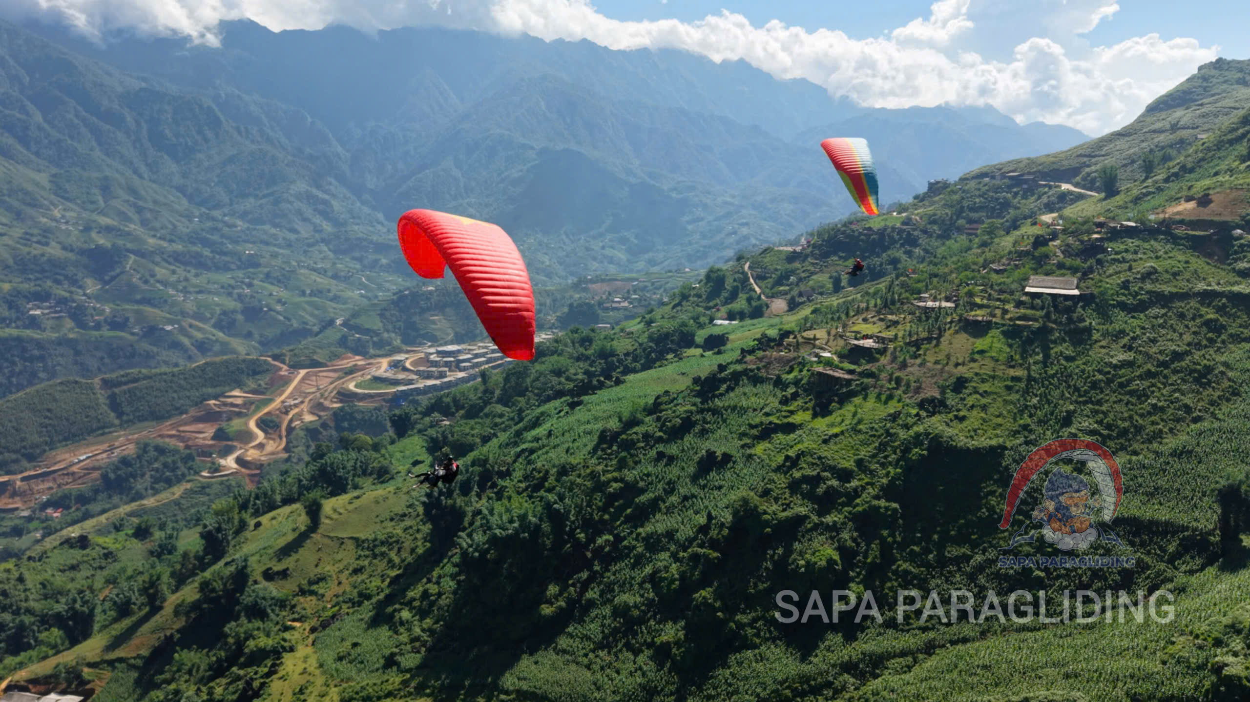 Muong Hoa Valley in Sapa seen from above