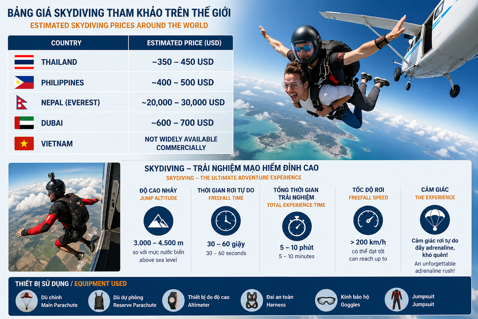 Skydiving vs Paragliding – Do You Prefer Freefall or Flying Through the Sky?