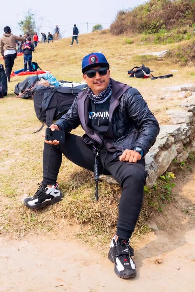 Skybou Bishal - An Artist of the sky with team pilot Sapa Paragliding
