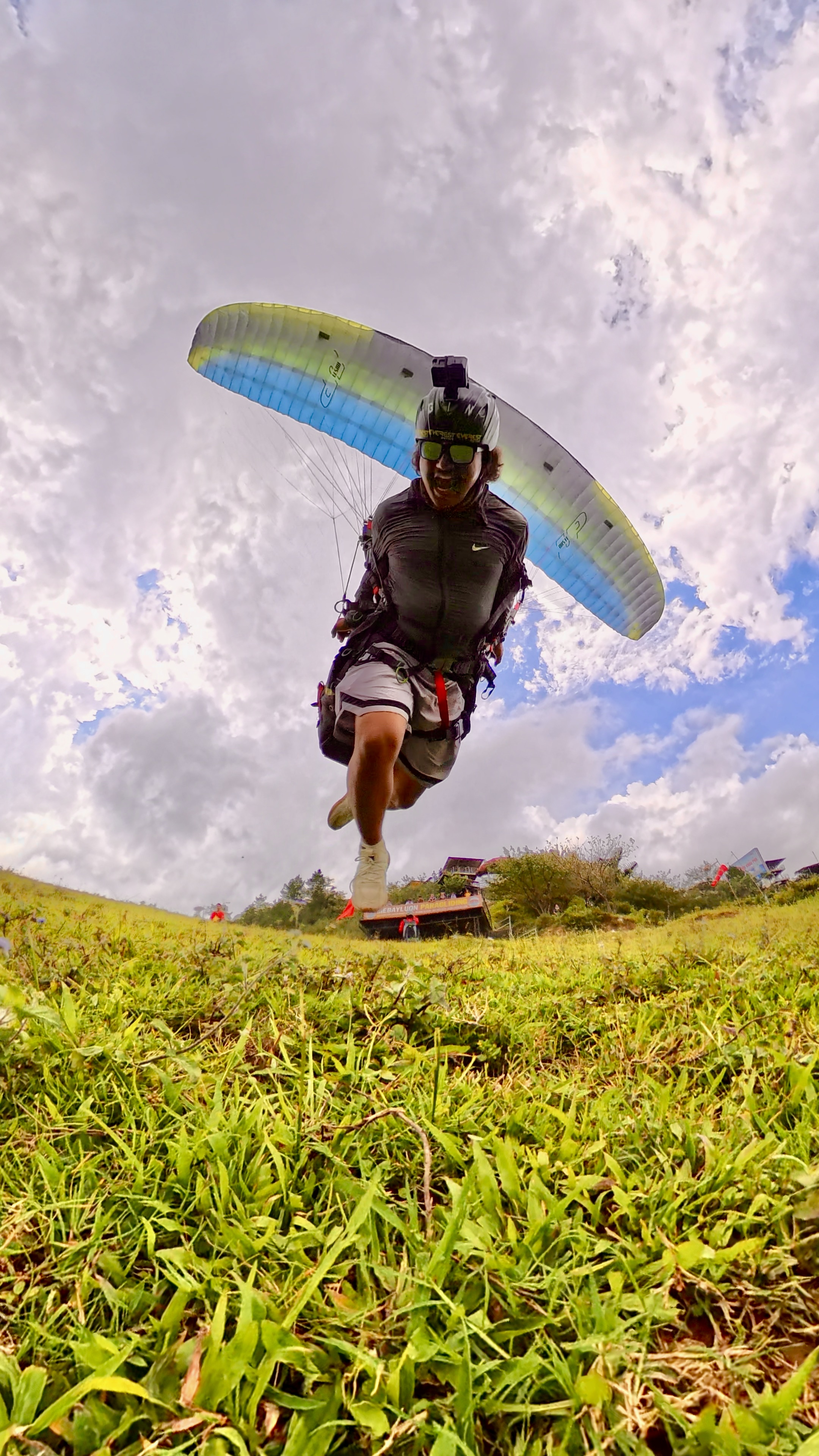 Skybou Bishal - An Artist of the sky with team pilot Sapa Paragliding