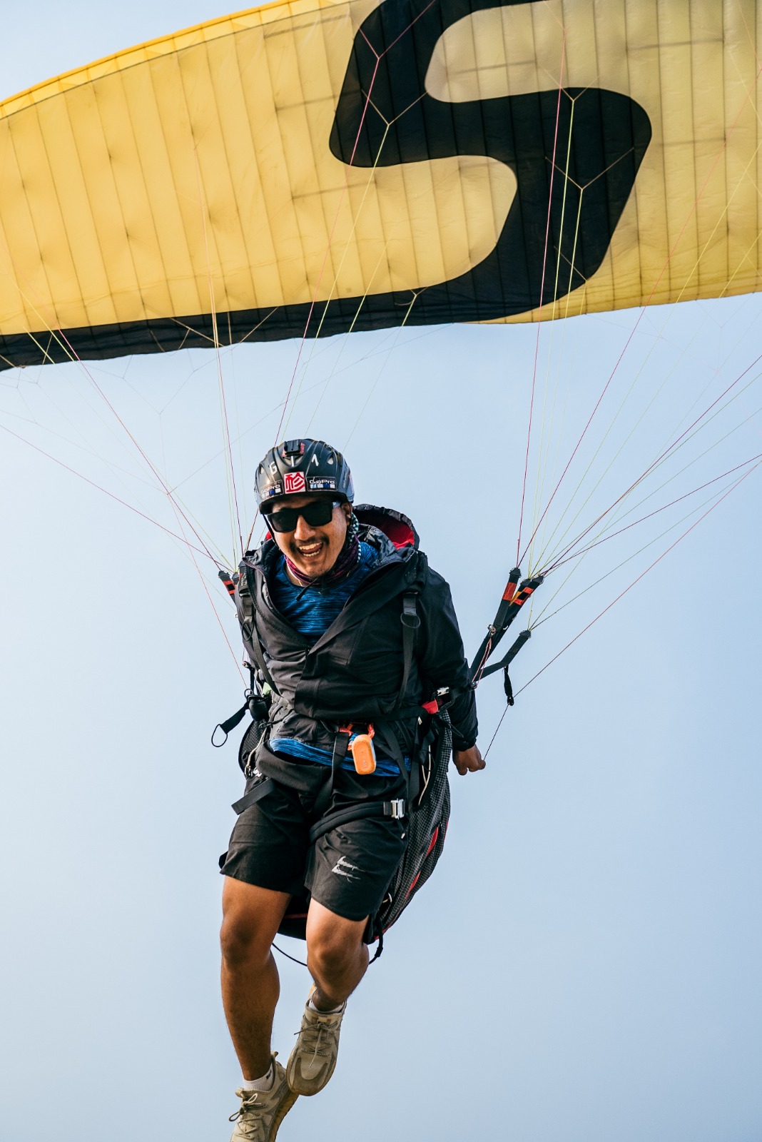 Skybou Bishal - An Artist of the sky with team pilot Sapa Paragliding