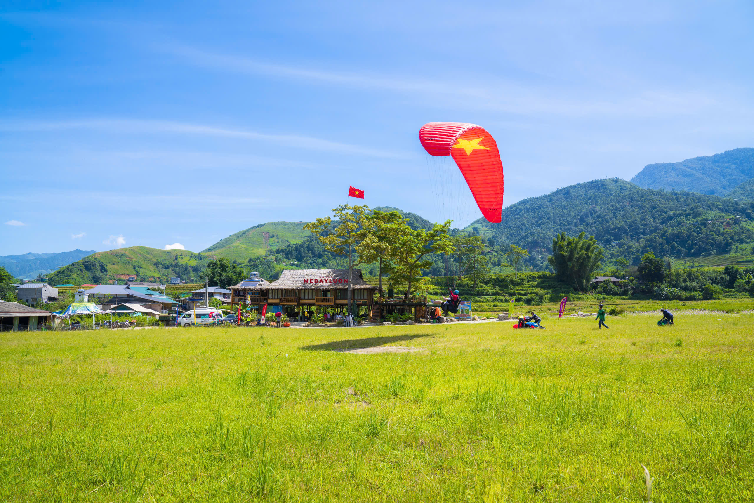 Mebayluon Clubhouse, offering full amenities, also serves as the paragliding landing zone