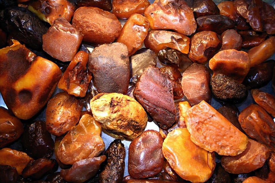 Amber reference photograph, identified by the source.