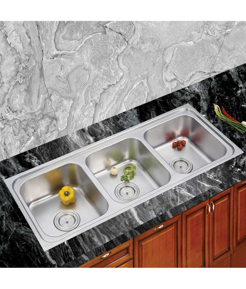 Triple Sink Units without Driptray 2