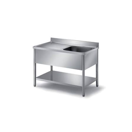 Single Bowl Table With Under Shelf