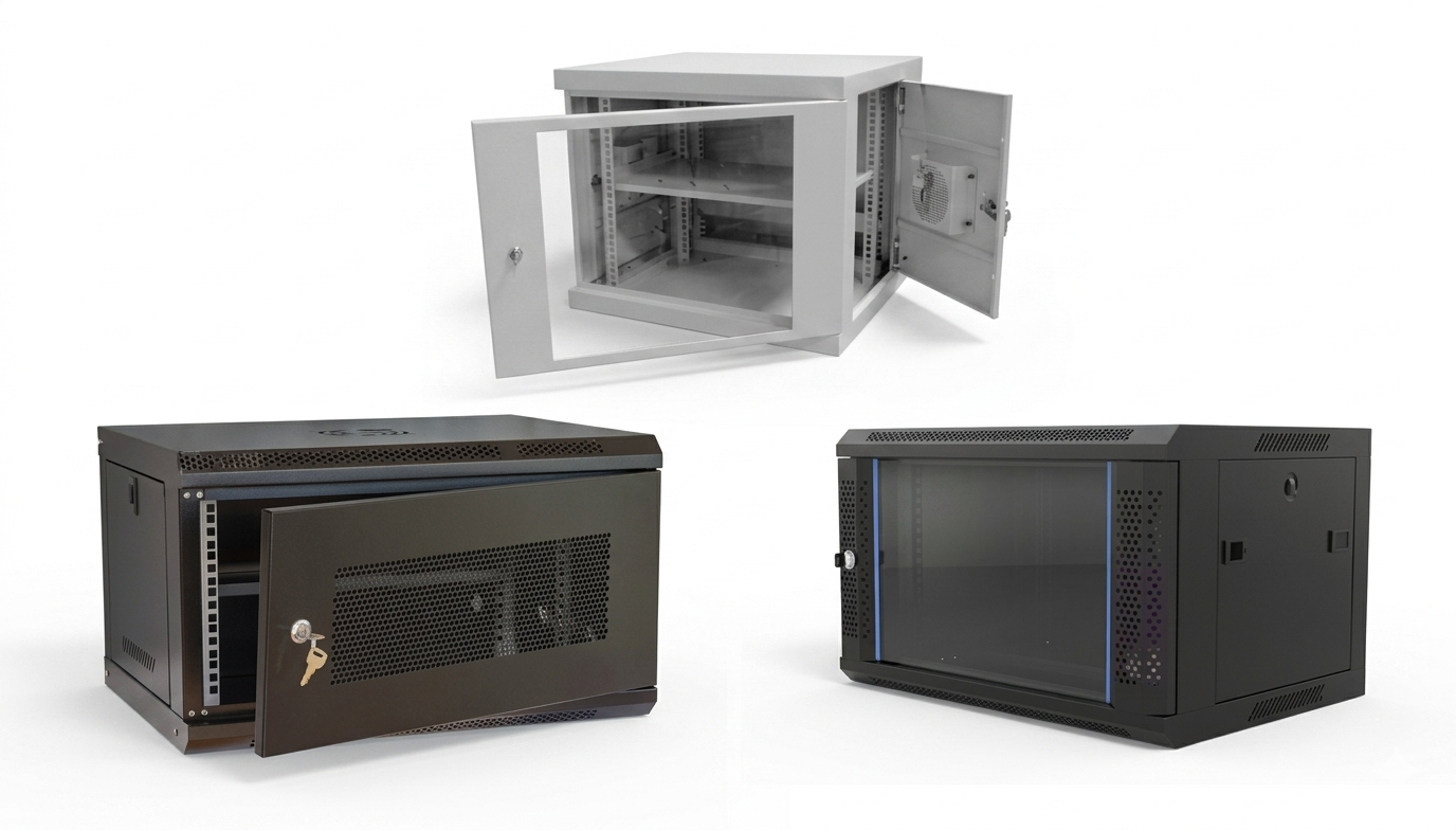 Wall mounted rack cabinets
