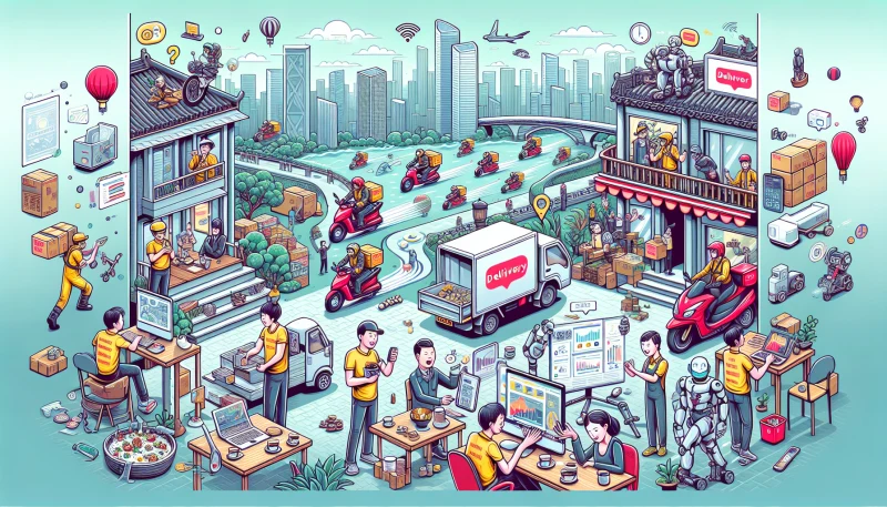 중국의 배달 혁신, 생성 AI가 직장을 이렇게 바꿨다