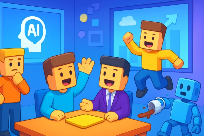 AI 기술의 발전이 업무 환경을 혁신하고 일상을 자동화하는 모습을 보여줍니다.