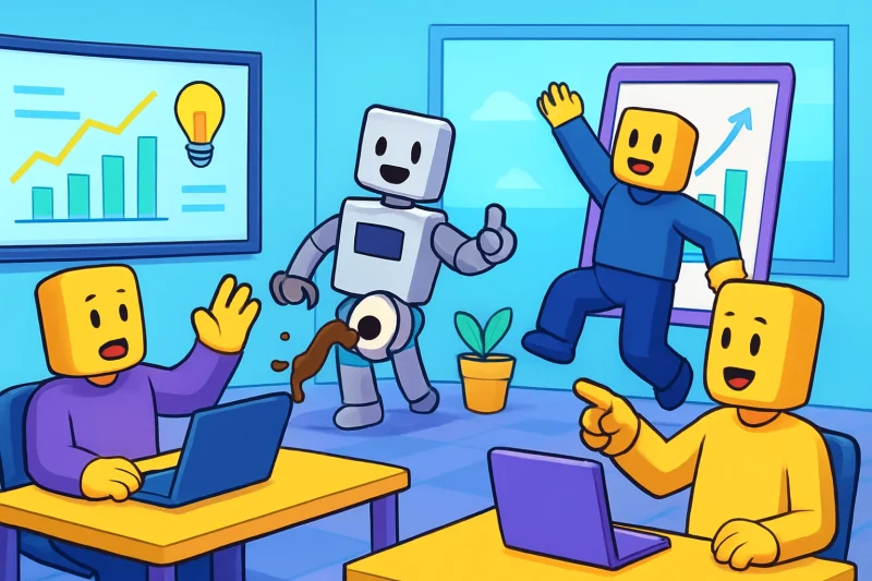 AI 기술을 활용한 생성형 모델의 성능 향상과 강화학습의 한계 극복 방안을 탐구하는 이미지입니다.