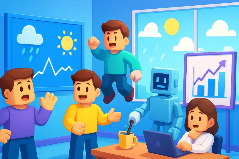 AI 기술을 활용한 날씨 예보가 일상 업무의 안전성을 혁신적으로 향상시켰다.