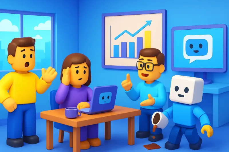 AI 챗봇의 도입으로 업무 자동화가 이루어지고 삶의 질이 혁신적으로 향상되었다.