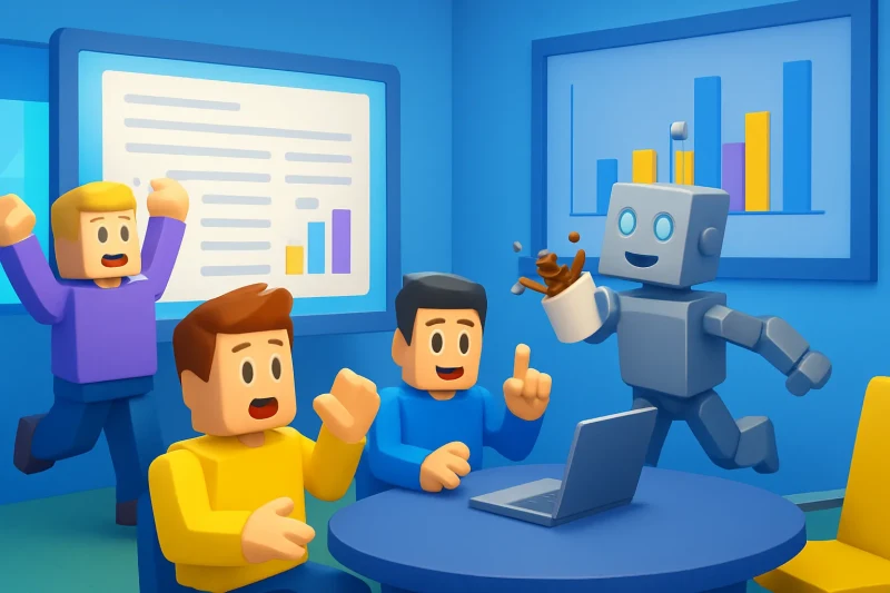 생성형 AI의 저작권 문제로 법정에서 긴장감이 감도는 순간을 포착했다.