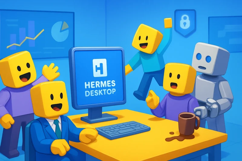 AI 기반의 생성형 에이전트 Hermes Desktop을 활용한 업무 자동화와 보안 혁신 방안.