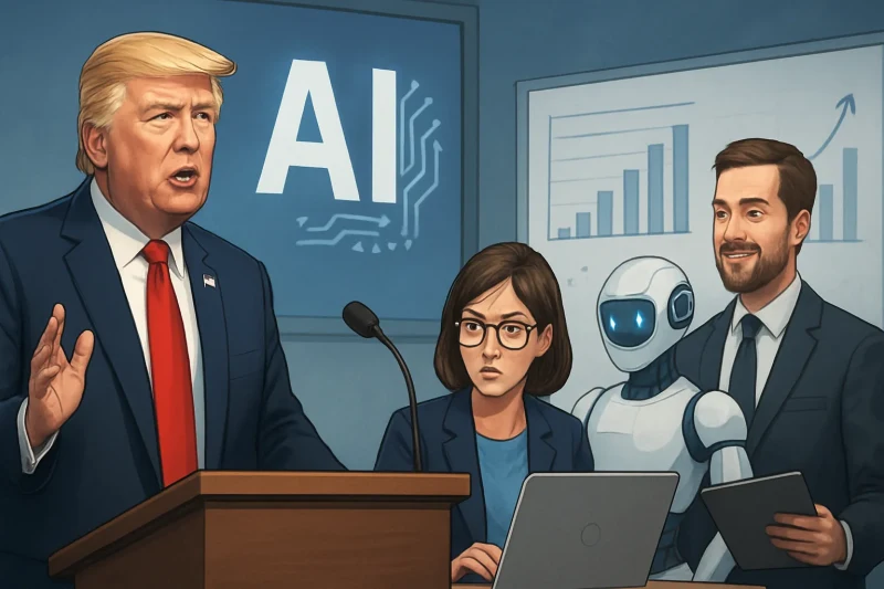 트럼프의 AI 행정명령은 보안 강화를 위한 혁신적 기술과 기업 참여를 촉진합니다.