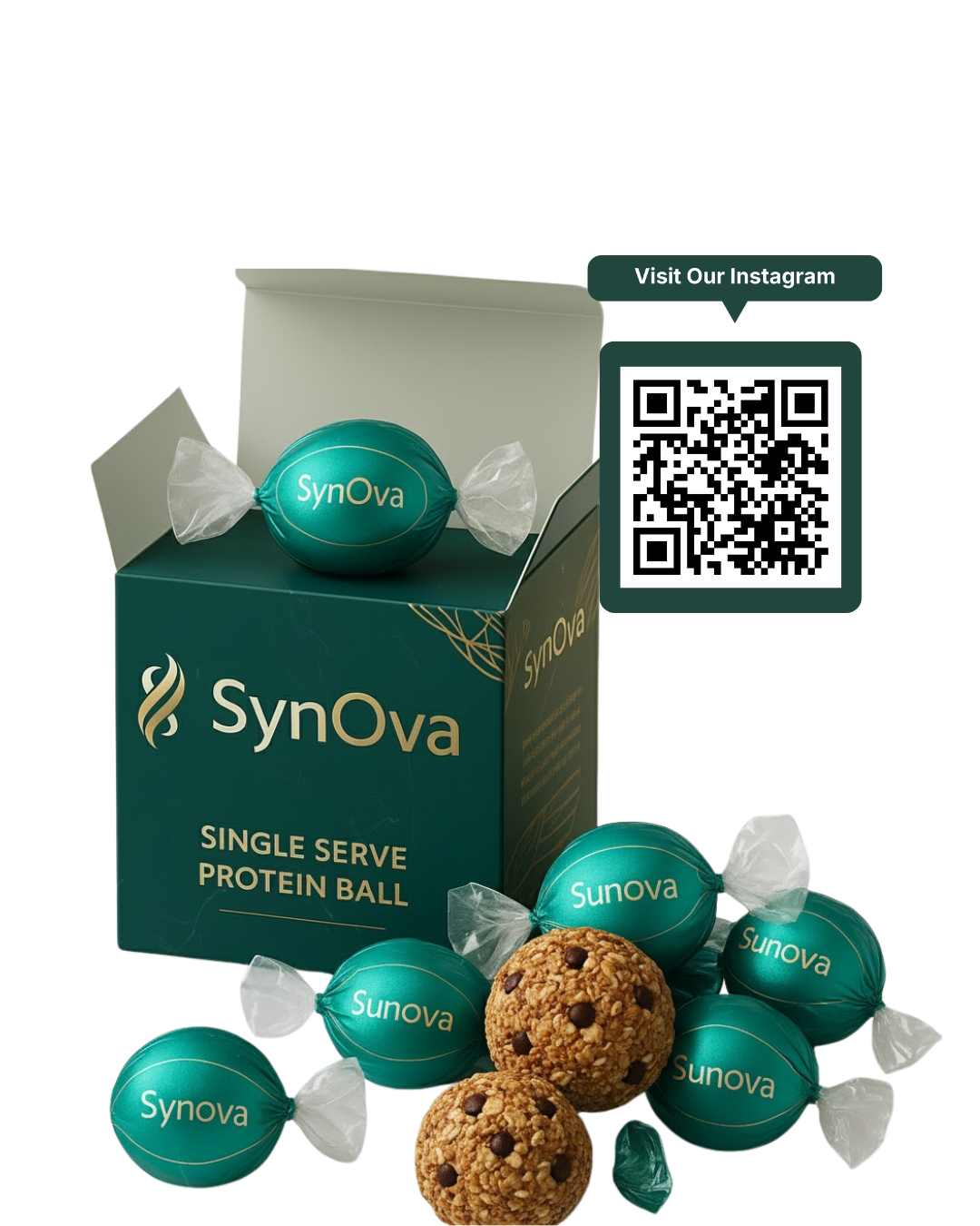 SynOva pre-meal chocolate bar designed by scientists for PCOS wellness.