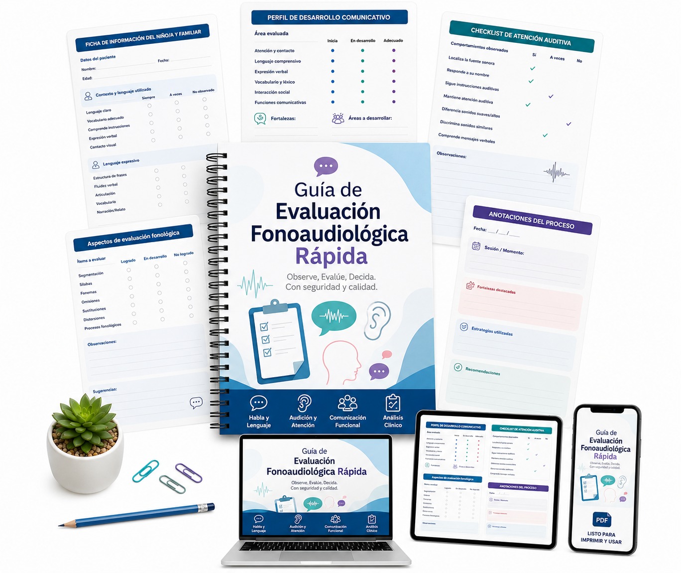 Guía de Evaluación Fonoaudiológica Rápida
