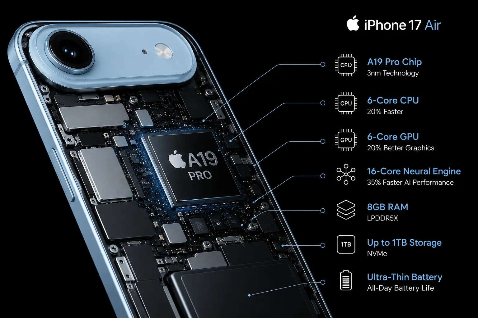 شريحة A19 Pro الجديدة