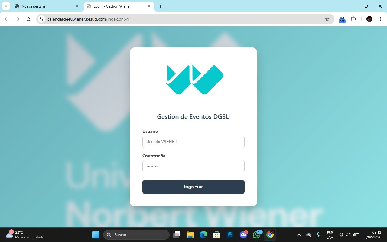 Sistema de Asistencia de Eventos