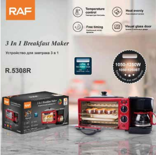 HORNO ELECTRICO 3 EN 1