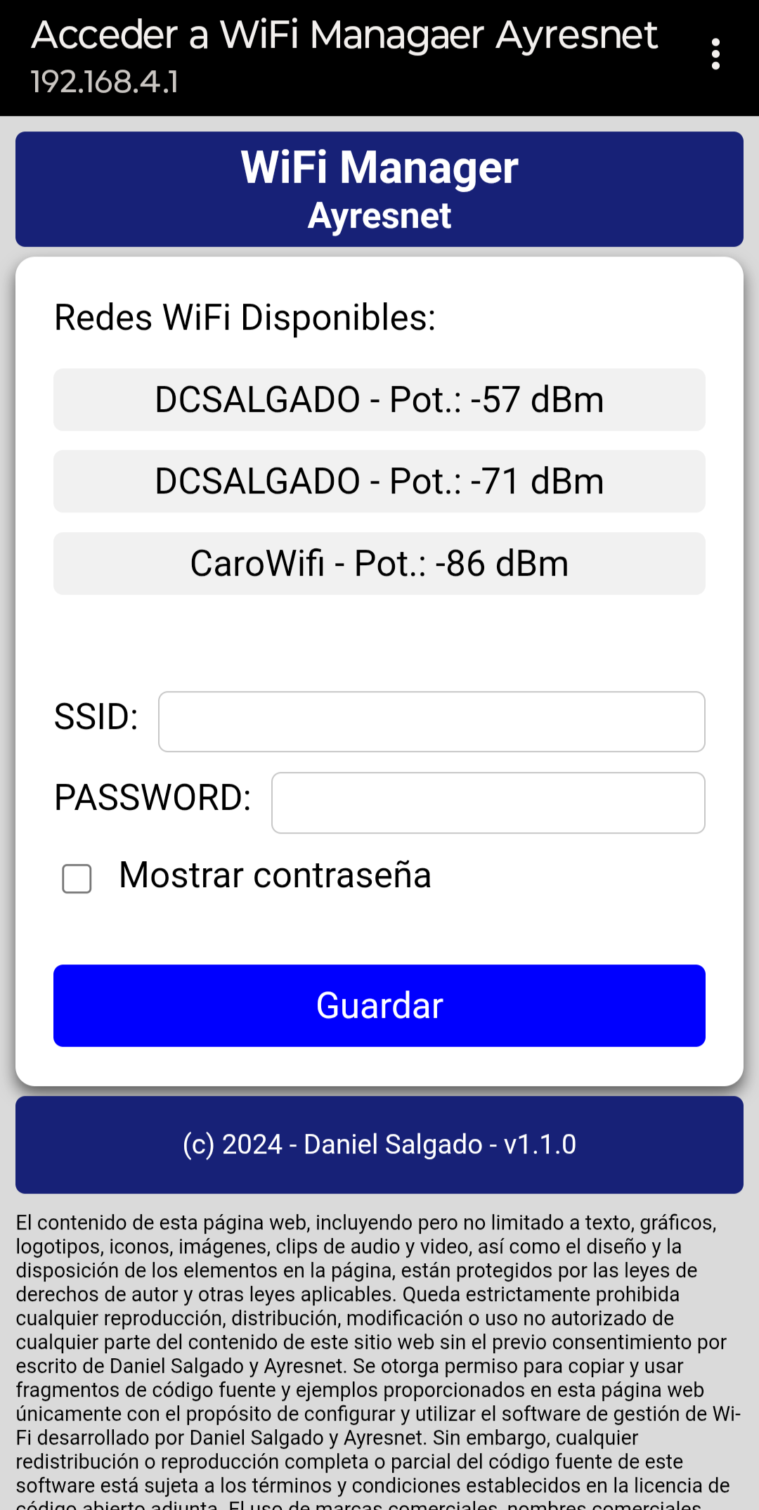Captive Portal on ESP32