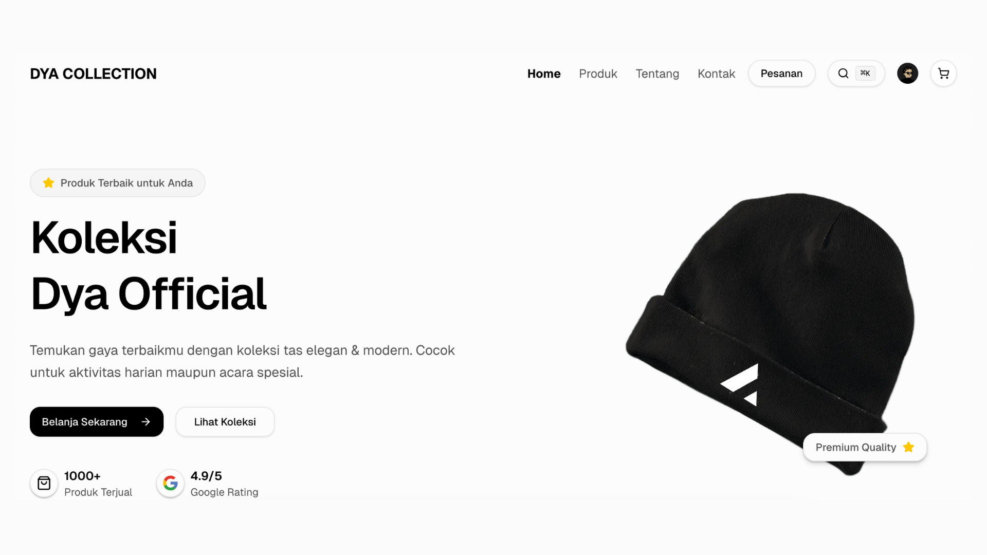 Dya Collection E-commerce Platform