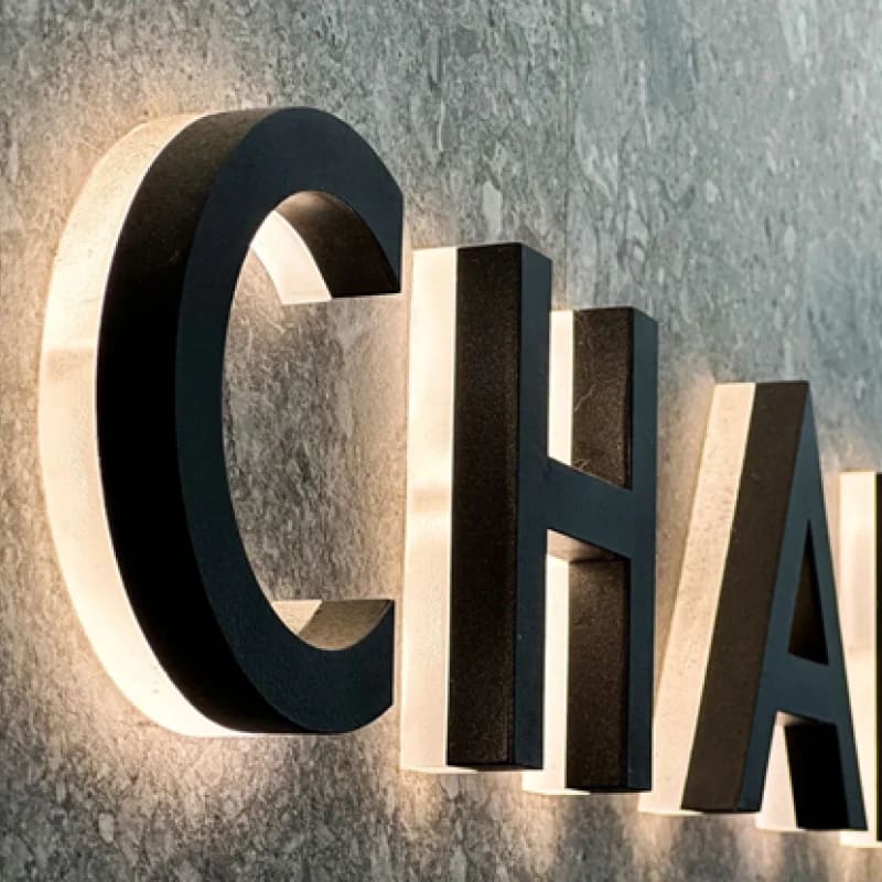 Letras retroiluminadas