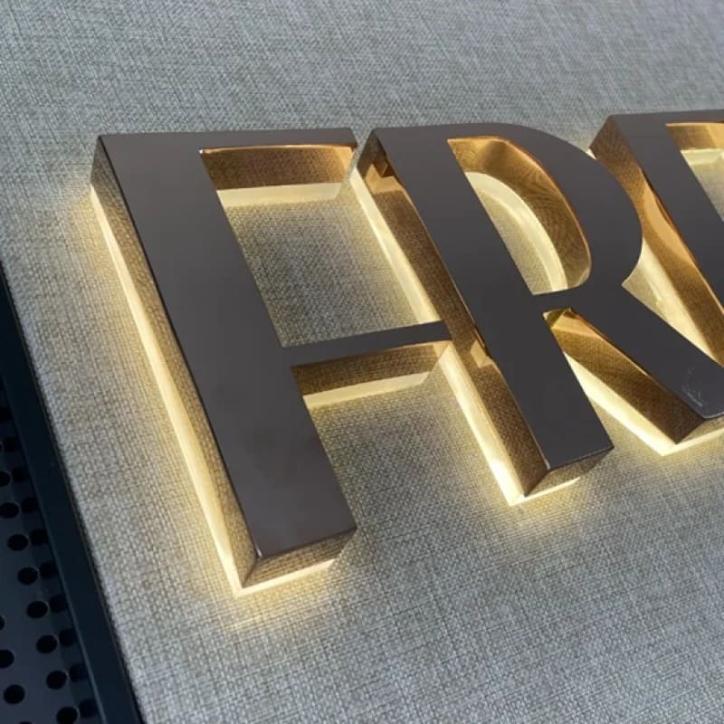 Letras retroiluminadas