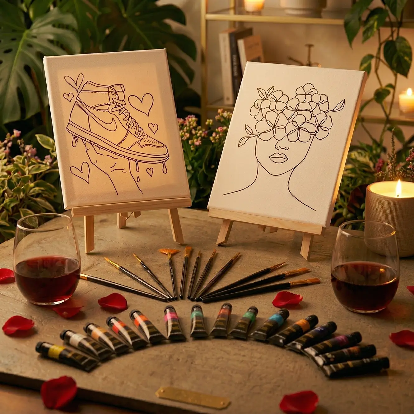 Complete Vesper Art House date night kit for two