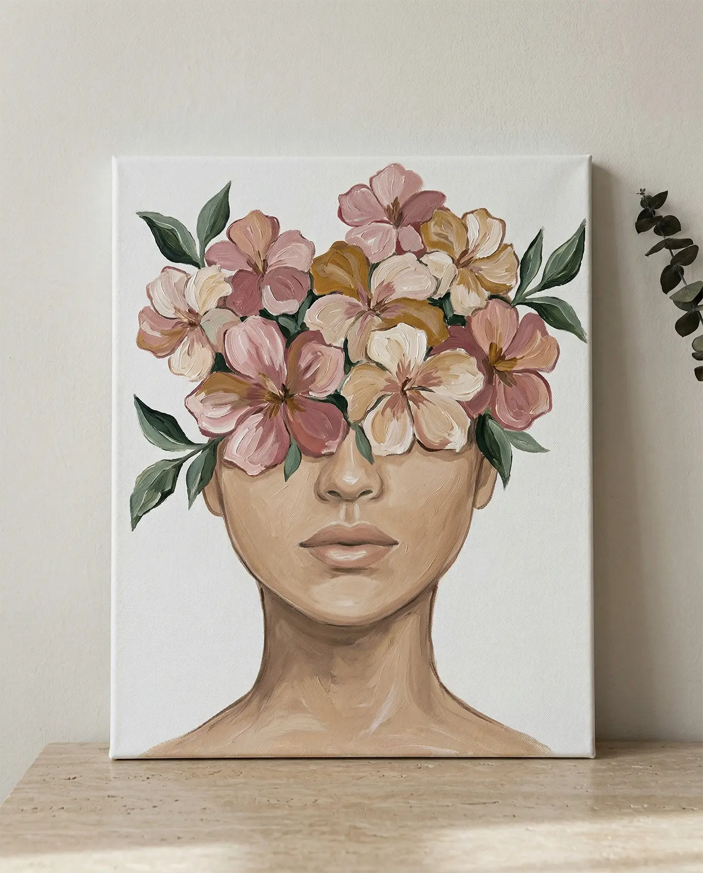 Finished customer painting — flowers