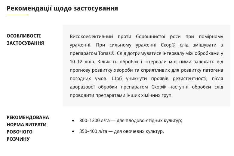 Регламент застосування