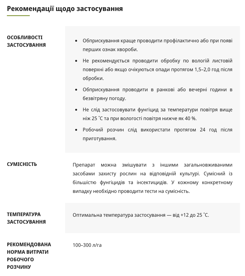 Регламент застосування