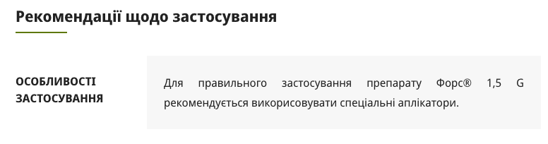 Регламент застосування