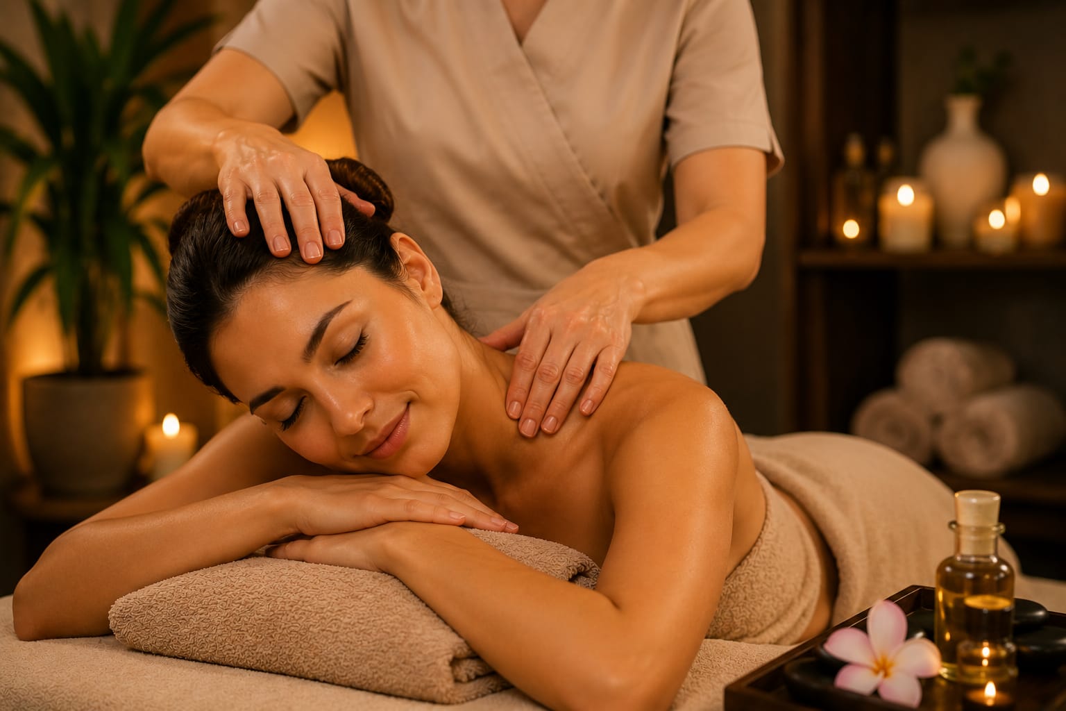 Head, Neck, Shoulder Massage in goa