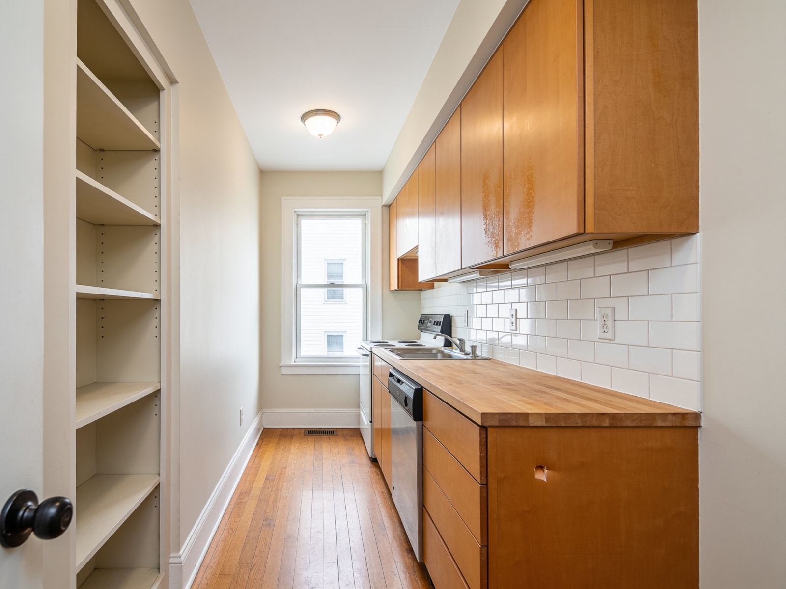Cabinets before refinishing — Cambridge, MA
