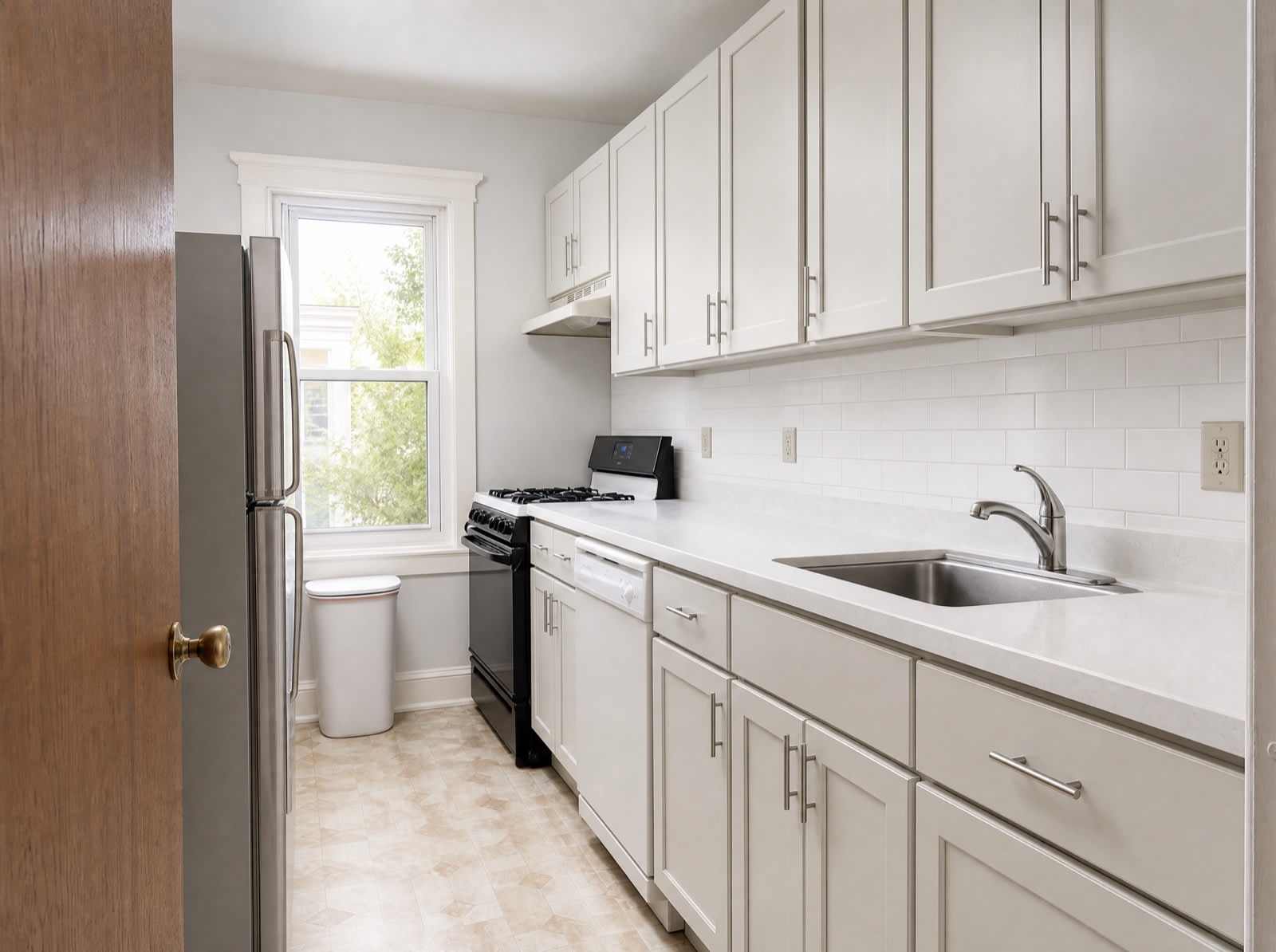 Cabinets after refinishing — Everett, MA