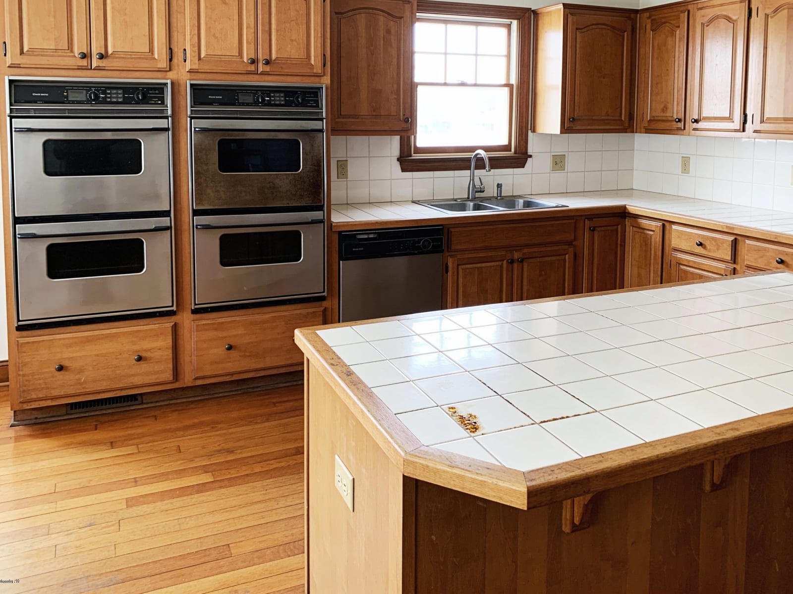 Cabinets before refinishing — Winchester, MA