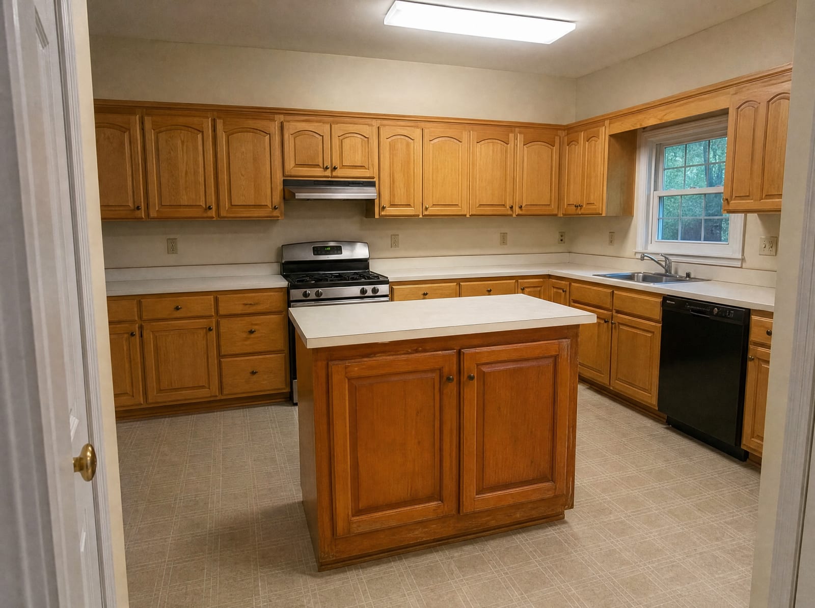 Cabinets before refinishing — Winchester, MA