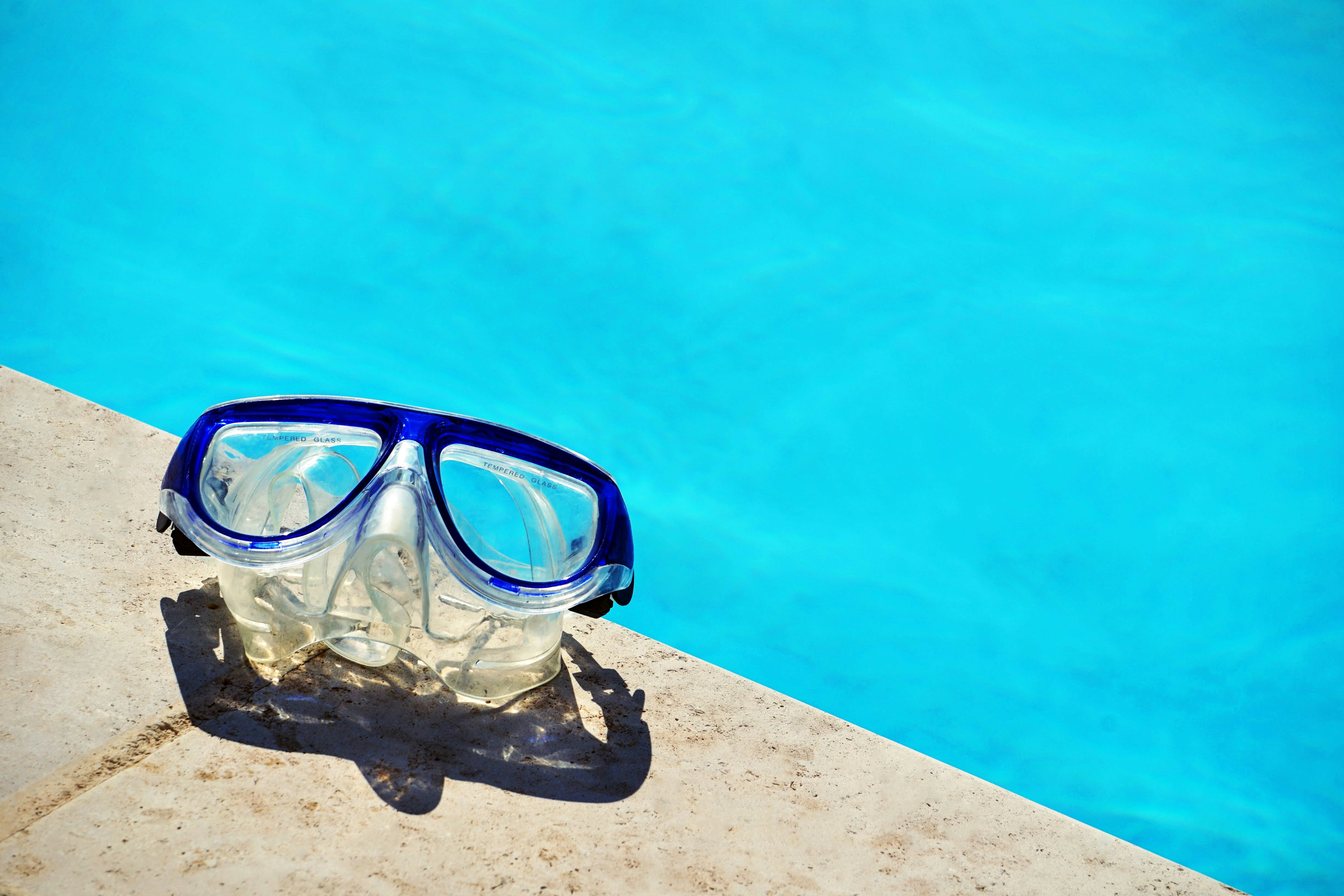 snorkeling gear, specifically a pair of snorkel goggles.