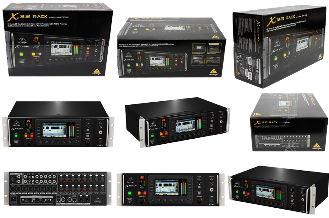 Behringer X32 Rack 40Input/32‑Channel Digital Rack‑mount Mixer NEW X32